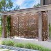 SpassWay 72"H 47"W Outdoor Metal Garden Trellis Privacy Screen Lattice Panel Indoor Room Divider - 2 of 4