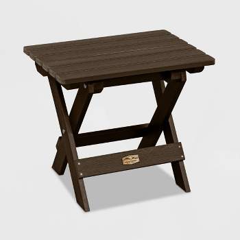 Mountain Bluff Essential Patio Folding Side Table - Brown - Elk Outdoors