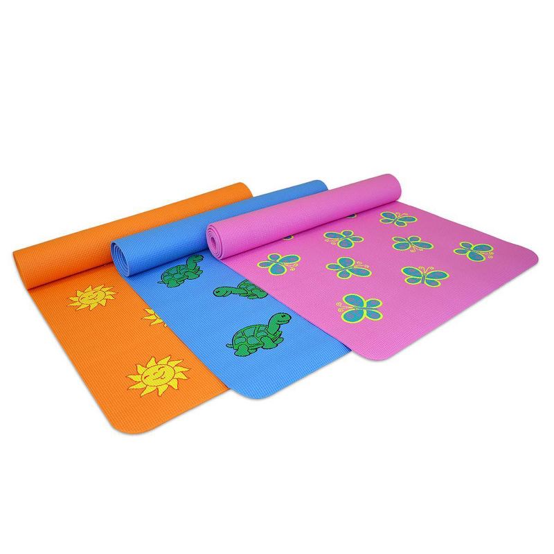 Yoga Direct Fun Butterfly Kids&#39; Yoga Mat - Pink (4mm), 3 of 5