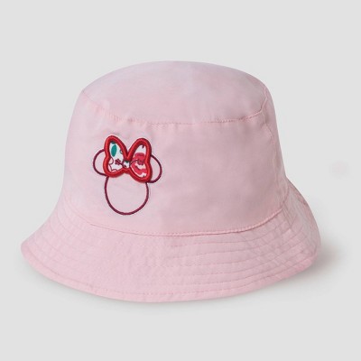 Toddler Girls' Minnie Mouse Reversible Bucket Hat - Light Pink