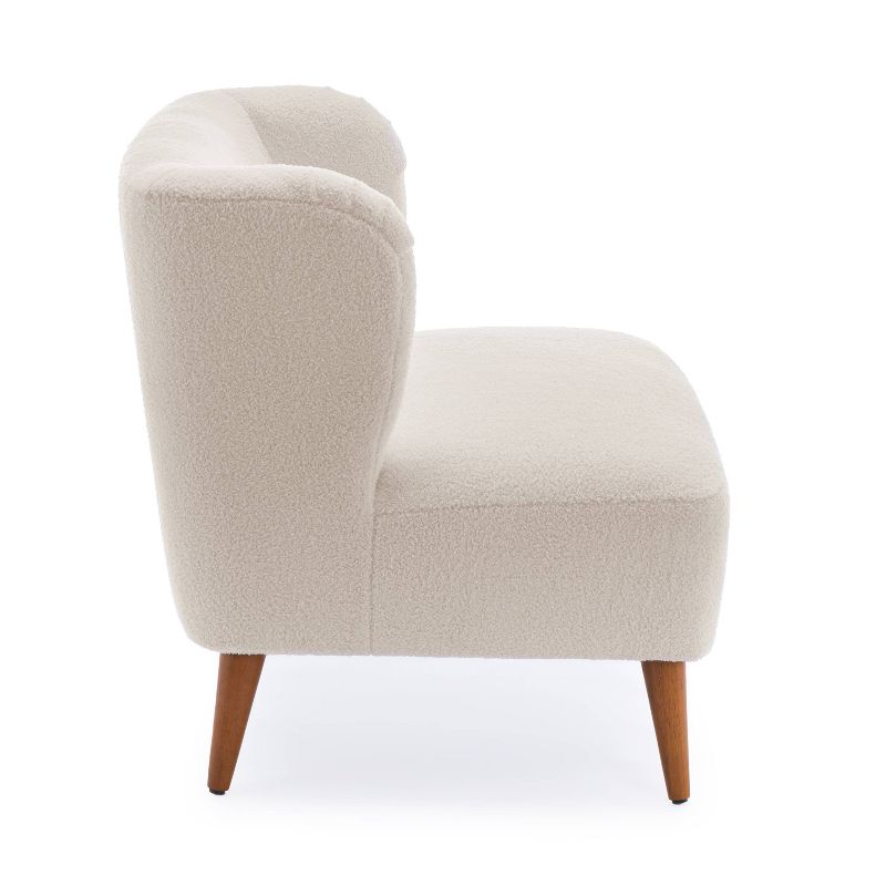 Comfort Pointe Vesper Boucle Accent Chair Milky White, 4 of 17