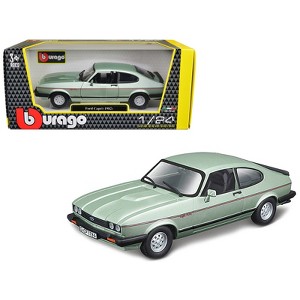 1982 Ford Capri Light Green Metallic 1/24 Diecast Model Car by Bburago - 1 of 3