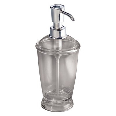 Franklin Soap and Lotion Dispenser Pump, for Kitchen or Bathroom Countertops - Smoke/Chrome