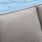 gray cushion/brown wicker