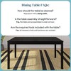 Now Furniture 60" Wooden Dining Table for 4, Rectangular Kitchen Table - 4 of 4