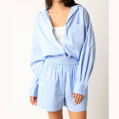 Women's Kate Solid Button Down Shirt - OLIVACEOUS