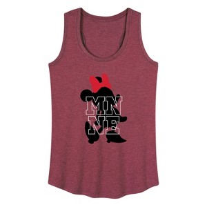 Women's - Disney - Silhouette Minnie Graphic Racerback Tank - 1 of 4