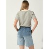 Allegra K Women's Elastic Waist Straight Leg Casual Short Jeans Pants Denim Shorts - 3 of 4