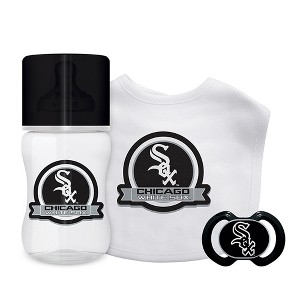Baby Fanatic Officially Licensed 3 Piece Unisex Gift Set - MLB Chicago White Sox - 1 of 3