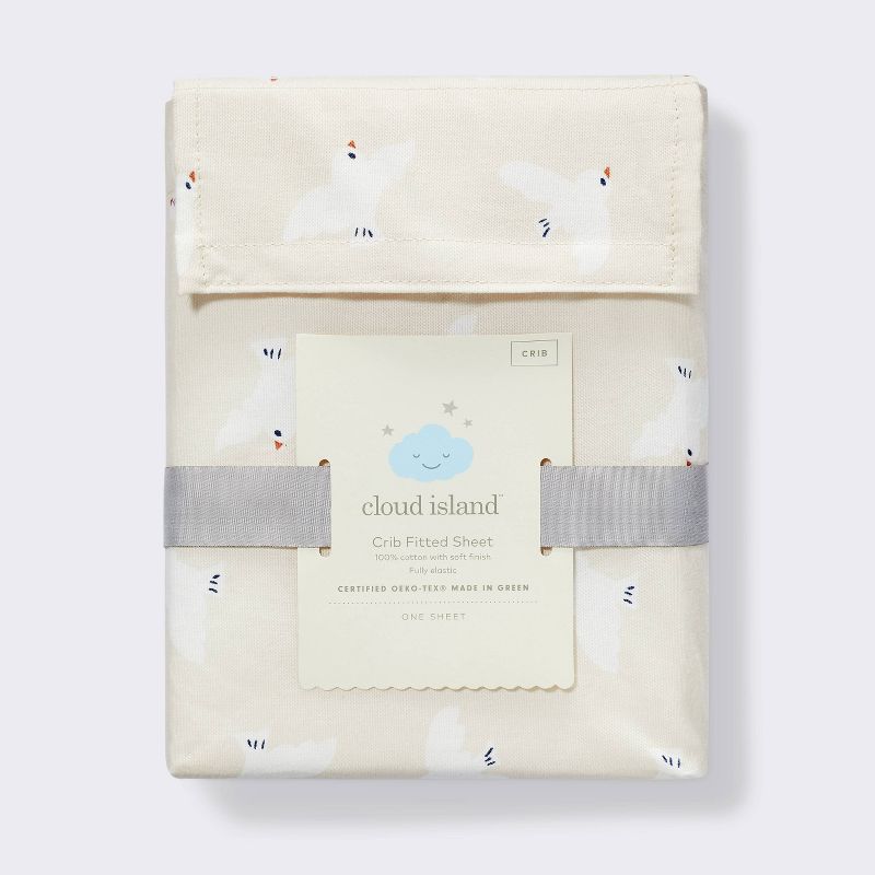 Cotton Fitted Crib Sheet - Birds - Cloud Island&#8482;, 5 of 6