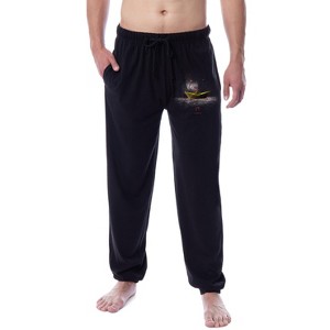 IT The Movie Mens' Film Pennywise Clown Sleep Jogger Pajama Pants Black - 1 of 3