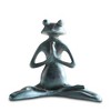 SPI Home Meditating Yoga Frog Garden Sculpture – 11" Tall Cast Aluminum Statue with Verdigris Finish for Peaceful Outdoor Decor - 2 of 3