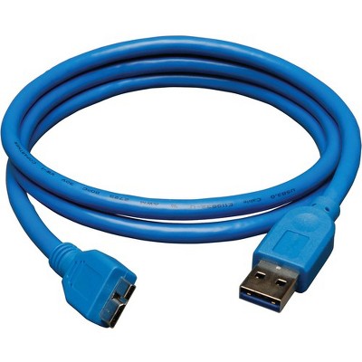 Tripp Lite 3ft USB 3.0 SuperSpeed Device Cable USB-A Male to USB Micro-B Male - (A to Micro-B M/M) 3-ft.