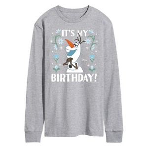 Men's - Disney - Olaf It's My Birthday Long Sleeve Graphic T-Shirt - 1 of 3