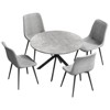 EROMMY 47.2" Round Dining Table Set, Modern Kitchen Table Wit 4 Chairs - 4 of 4