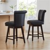 Spruce&Spring Upholstered 26-inch Counter Height Swivel Barstool - 2 of 4