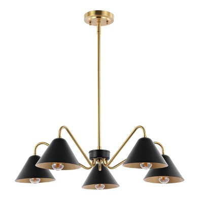 Meissa Chandelier - Black/satin Brass - Safavieh. : Target