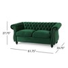 NicBex Classic Chesterfield Sofa Bed, Loveseat Sofa with Nailhead Trim & Rolled Arms for Bedroom,Living Room - 3 of 4