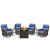 Gymojoy  Outdoor 5 Inch Gliders Chairs with Fire Pit Table Patio Funiture - 3 of 4