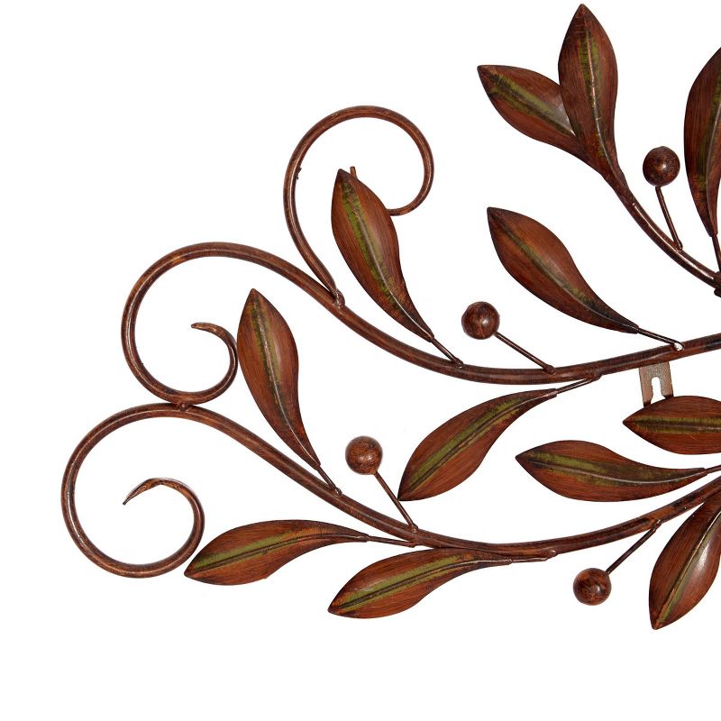Traditional  Metal Leaf Wall Decor - Olivia & May, 4 of 11