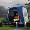 NAYSAYE 4 Person Pop Up Camping Tent Quick Setup Pressure Travel Tent with Windows Doors for Outdoor Adventures, Blue, 94.5"*94.5"*78.3" - 3 of 4