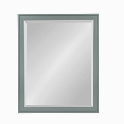 25.5" x 31.5" Bosc Rectangle Wall Mirror Gray - DesignOvation