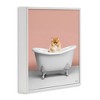 Stupell Industries Orange Cat in Bathtub Black Framed Giclee Art - 3 of 4