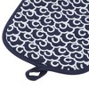Unique Bargains Pot Holders Large Cloud Resin Rectangle Hand Wash Silicone Cotton Cloth Navy Blue - 3 of 4