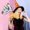Unique Bargains Halloween Bag Pattern Hair Clips 2.56" Length Black White 1 Pc - 2 of 3