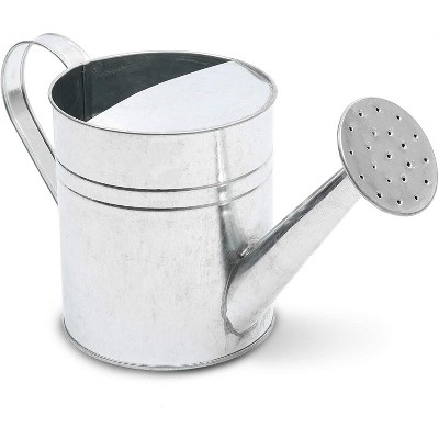 Juvale Galvanized Metal Decorative Watering Can with Handle for Home Decor (5.4 in.)