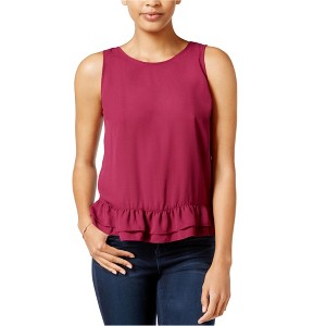 maison Jules Womens Ruffled Hem Tank Top - 1 of 1