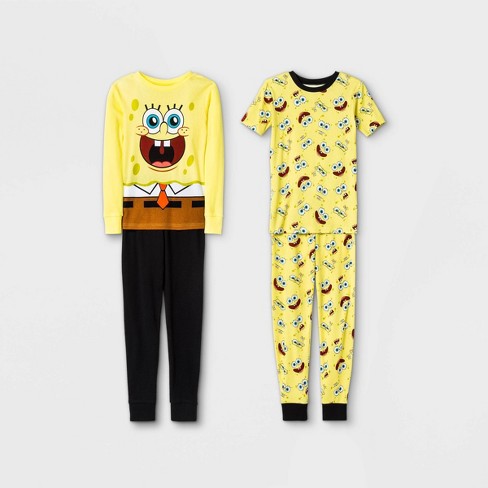 100% Cotton Boys Spongebob Pajamas 