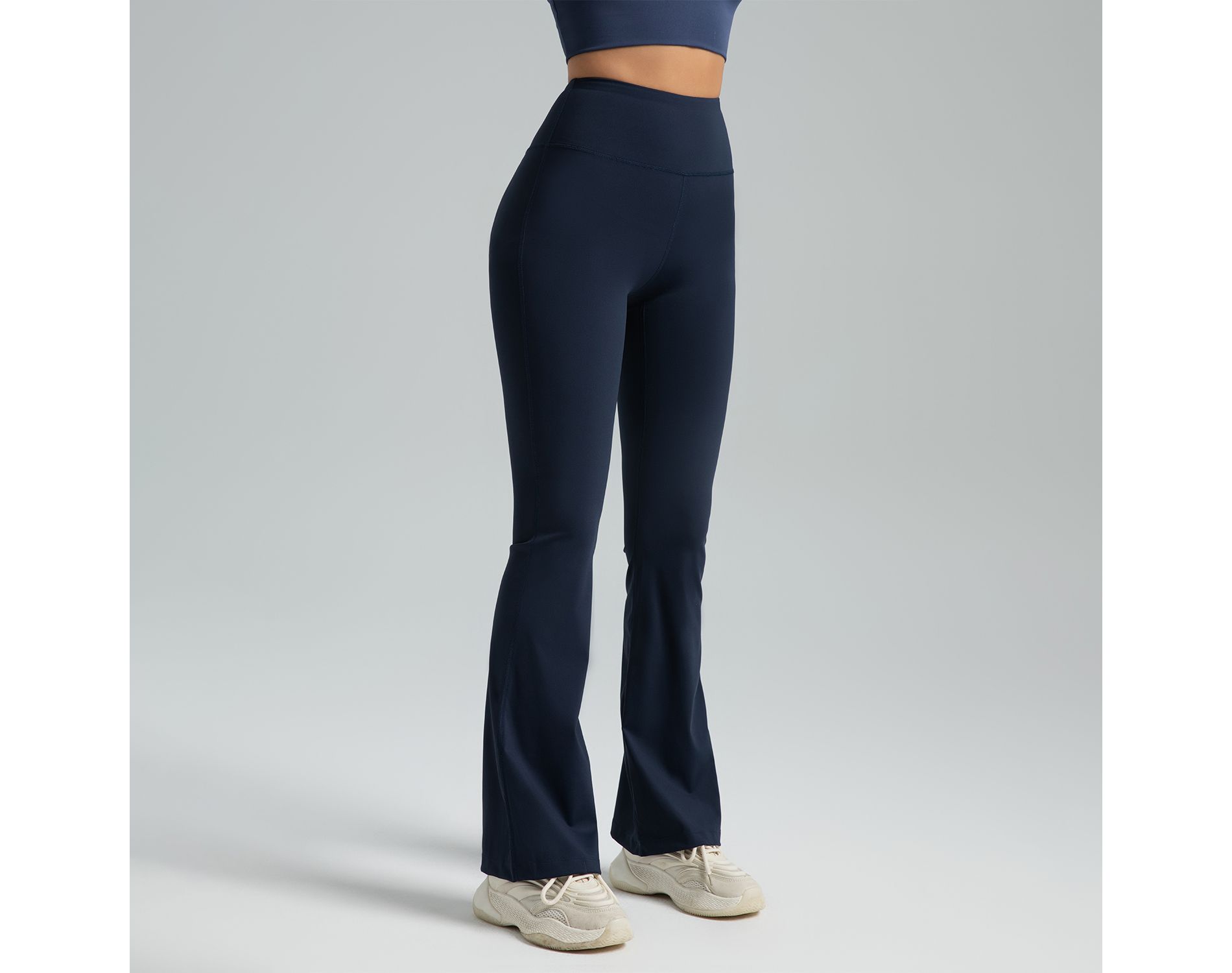 BABYYER Women's Mini Flare Leggings High Waisted Tummy Control Yoga Pants Bootcut Workout Gym Casual
