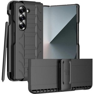 Nakedcellphone Combo for Samsung Galaxy Z Fold 6 - Special Ops Phone Case and Belt Clip Holster (Stand, Pen Slot) - 1 of 4