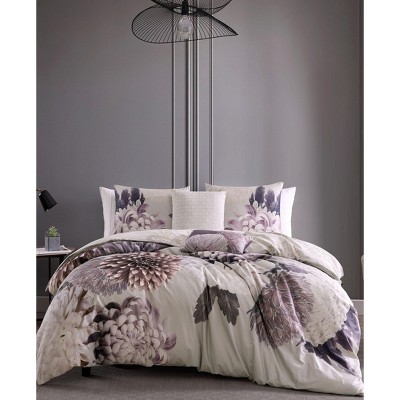 Bebejan Dahlia 100% Cotton 5-Piece Reversible Comforter Set