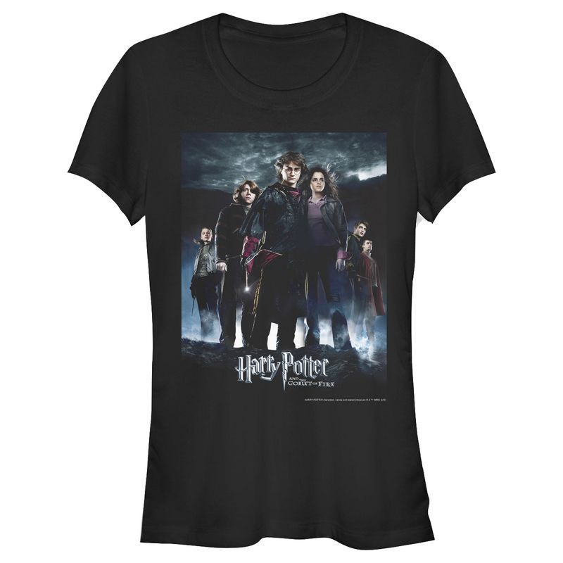 Juniors Womens Harry Potter Goblet of Fire Poster T-Shirt, 1 of 4