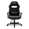 Alera Racing Style Ergonomic Gaming Chair, Supports 275 lb, 15.91" to 19.8" Seat Height, Black/Red Trim Seat/Back, Black/Red Base - 3 of 4