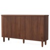 Resenkos Sideboard Buffet, Kitchen Storage Cabinet,59.4" Sideboard Buffet, White Credenza Storage Cabinet with Doors,Black - 3 of 3