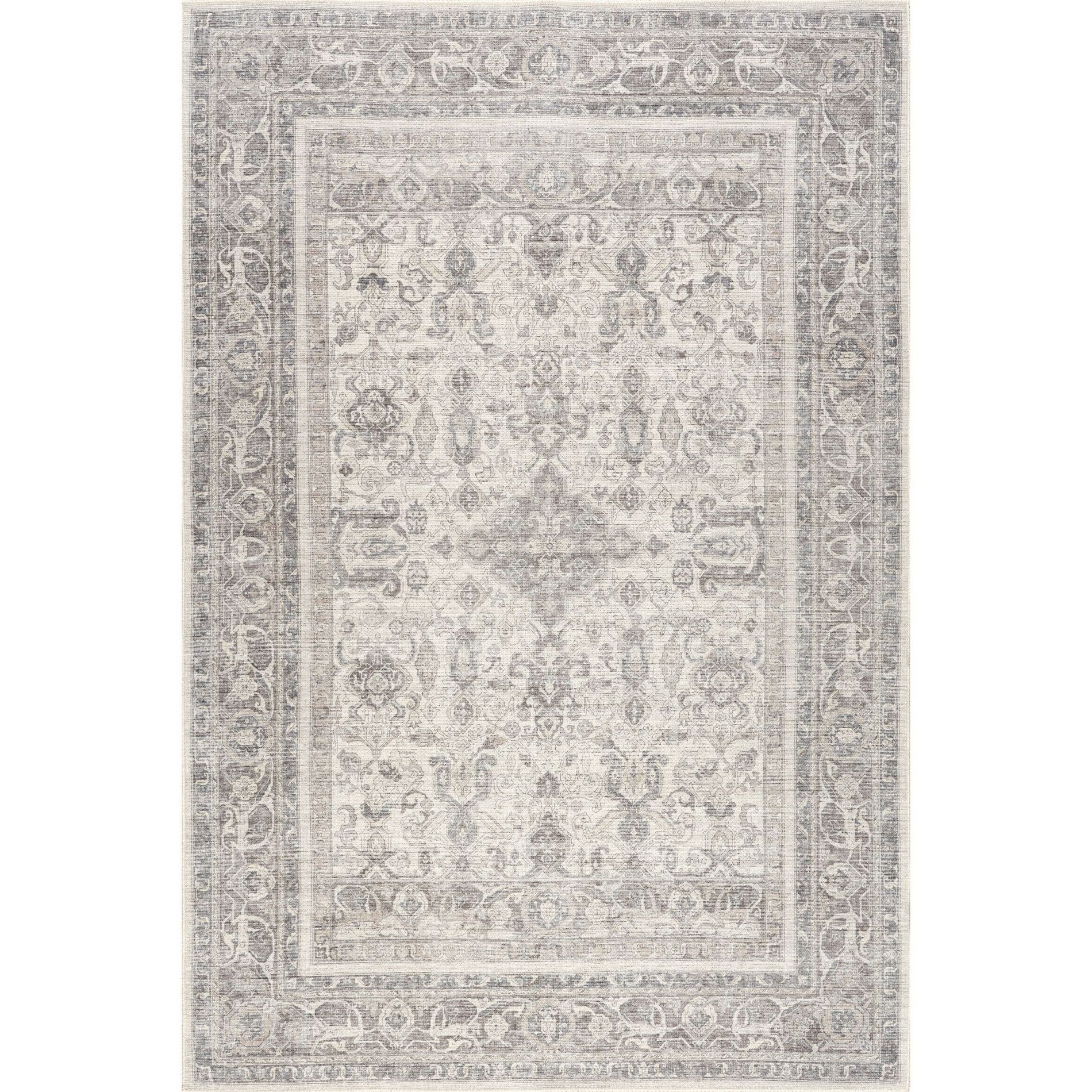 Nuloom Green Haven Collection Vietta Recycled Cotton Pet Friendly Machine Washable Area Rug, 4' x 6', Beige
