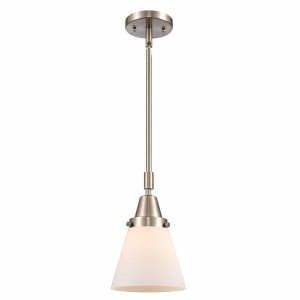 Cone - 1 Light Stem Hung Mini Pendant In Industrial Style-9.13 Inches Tall and 6 Inches Wide - 1 of 1
