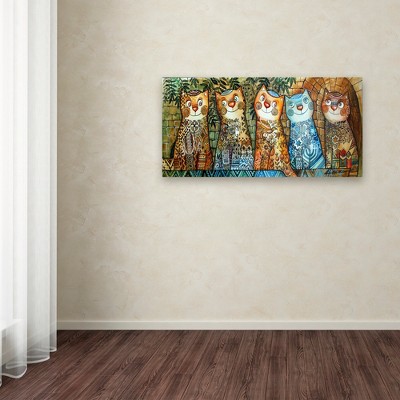 Colorful Cats of Israel Canvas Art, 15x20