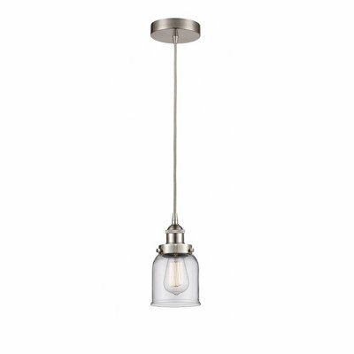 Bell - 1 Light Cord Hung Mini Pendant In Modern Style-9.5 Inches Tall and 5 Inches Wide