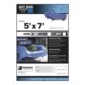 Foremost Dry Top 5 ft. W X 7 ft. L Light Duty Polyethylene Tarp Blue - 1 of 1