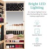 Best Choice Products Hanging Mirror Jewelry Armoire, Door or Wall Mounted Cabinet w/ LED Lights, Lock - 3 of 4