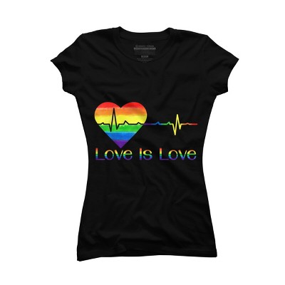 Design By Belugastore Humans Pride Heartbeat Love is Love By Belugastore T-Shirt