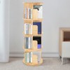 YIYIBYUS Rotating Bookshelf 4 Tier Floor Standing Bookcase Storage Rack - 2 of 4