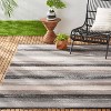 5'2" x 7'2" New York Patio Sofia Estelle Indoor/Outdoor Rug Gray/Mustard - Nicole Miller: UV & Weather-Resistant - 2 of 4