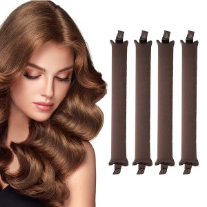 Unique Bargains Heatless Hair Curler 4Pcs - 1 of 4