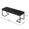 Christopher Knight Home Mabel Contemparay Tufted Upholstered Iron Frame Bench - 3 of 4
