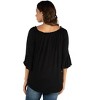 24seven Comfort Apparel Womens Bell Sleeve Loose Fit Maternity Tunic Top - 3 of 4